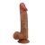 Карамельный фаллоимитатор-реалистик Buraq на присоске - 24 см.