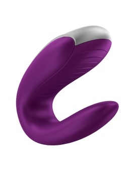 Парный вибратор Satisfyer Double Fun с управлением от приложения или пульта фиолетовый