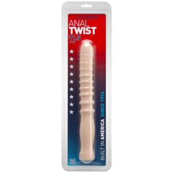Ребристый анальный стимулятор Anal Twist - 29 см