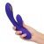 Фиолетовый вибратор с функцией электростимуляции Intimate E-Stimulator Dual Wand - 21,5 см.