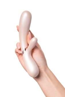 Вибратор с клиторальным стимулятором, приложением и подогревом Satisfyer Hot Lover жемчуг