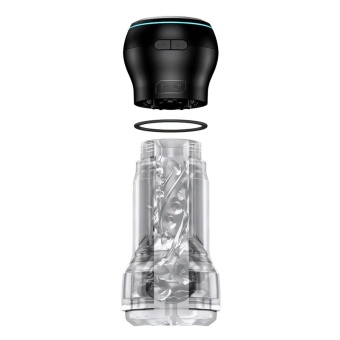 Набор PowerBlow   Feel Pocket Stroker Crystal: мастурбатор и интерактивная насадка