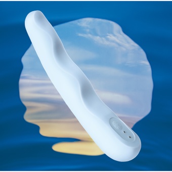 Нереалистичный гибкий вибратор Iroha Fit Minamozuki голубой