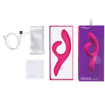 Вибратор для стимуляции точки G и клитора We-Vibe Nova 2 бордовый