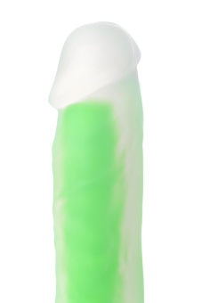 Светящийся в темноте зеленым фаллоимитатор Beyond Clark Glow - 22 см