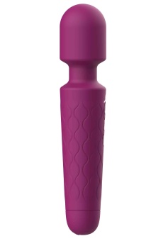 Сливовый жезловый вибромассажер Dreaming Wand - 20 см.