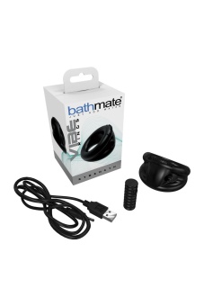 Эрекционное кольцо с вибропулей Bathmate Vibe Ring Strength чёрное