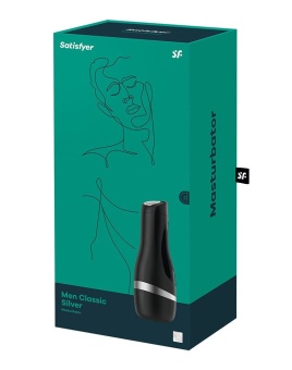 Мастурбатор Satisfyer Men Classic Silver чёрно-серебристый