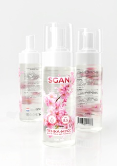 Пенка-мусс для интимной гигиены с пребиотиками Sgan 150 мл 