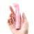 Розовый компактный вибратор из стекла Magic Cane - 12 см.