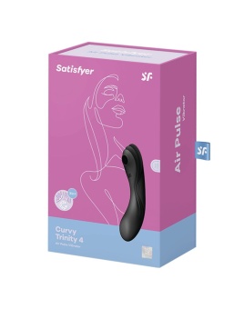 Вакуумный вибростимулятор Satisfyer Curvy Trinity 4 чёрный
