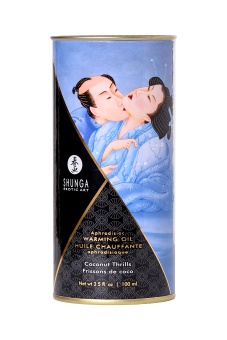 Съедобное согревающее масло Shunga с ароматом кокоса 100 мл