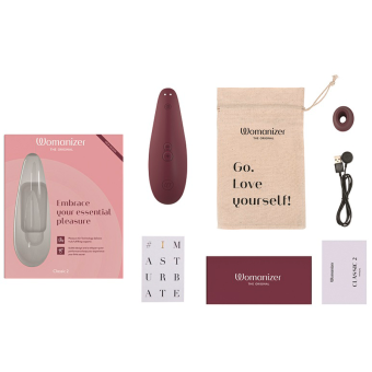Бесконтактный клиторальный стимулятор Womanizer Classic 2 бордовый
