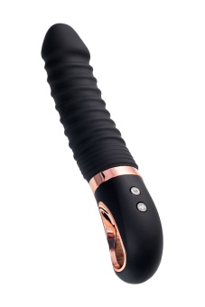 Вибратор Waname D-Splash Hurricane с ребрышками 22,5 см черный
