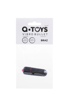 Вибропуля A-Toys Braz с 10 режимами черная
