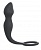 Серое эрекционное кольцо Sensation с анальным стимулятором 