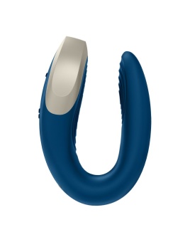 Вибратор для пар Satisfyer Double Love с пультом управления и приложением синий