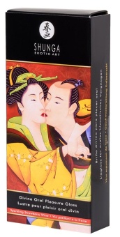 Блеск для губ для орального секса Shunga Клубника и шампанское 10 мл