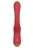 Красный вагинально-клиторальный вибратор