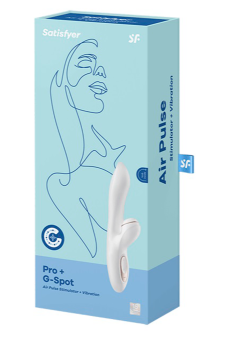 Вибратор с вакуумной стимуляцией клитора Satisfyer Pro G-Spot Rabbit - 22 см