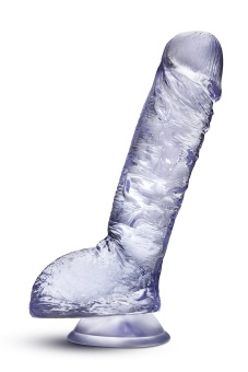 Прозрачный фаллоимитатор Hearty N’ Hefty - 22,9 см.