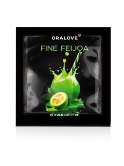 Саше съедобной оральной смазки OraLove с ароматом фейхоа - 3 гр.