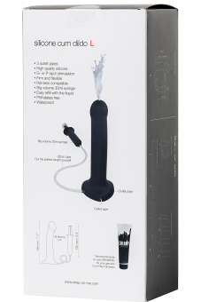 Фаллоимитатор с эффектом семяизвержения Strap-on-me L чёрный 19,5 см