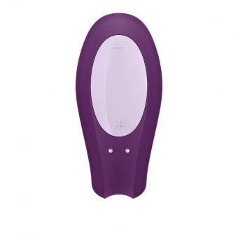 Вибратор для пар с управлением от приложения Satisfyer Double Joy фиолетовый