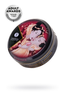 Массажное аромамасло в виде свечи Shunga Sparkling Strawberry Wine Клубника и шампанское 30 мл