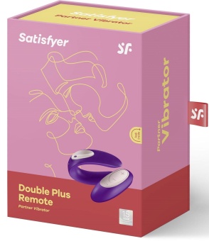Вибратор для пар с пультом управления Satisfyer Partner Toy Plus Remote фиолетовый