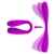Лиловый гнущийся водонепроницаемый вибратор Yedda - 17 см.