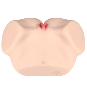 Мастурбатор-полуторс с двойным слоем материала и вибрацией Jenny Onahole Real Vagina