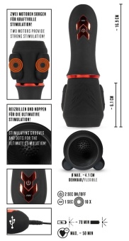 Мастурбатор для головки полового члена Glans Masturbator with 2 Motors