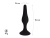 Черная анальная пробка Gravity - 15,5 см.