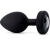 Вибропробка b-Vibe Vibrating Jewel Plug с кристаллом и пультом 12 см черная