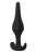 Чёрная анальная пробка Smooth - 12,5 см.