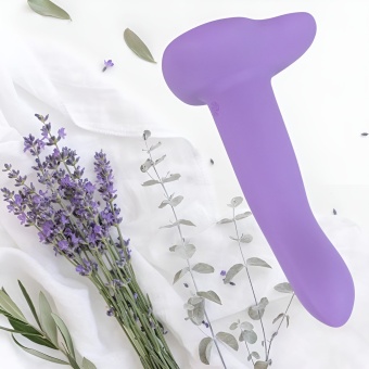 Фиолетовый нереалистичный дилдо Emotional - 13 см.