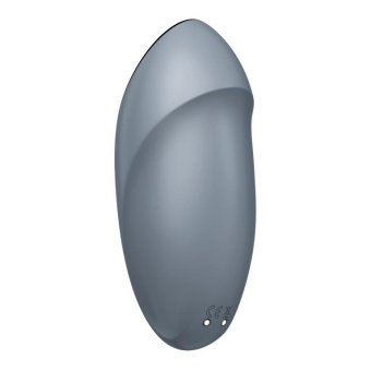 Клиторальный вибратор с функцией жидкого воздуха Tap Climax 1 серо-голубой