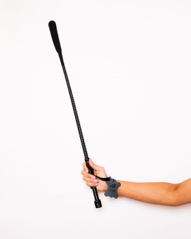 Стек Scandal из натуральный кожи и замши чёрный