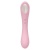 Нежно-розовый двусторонний стимулятор Daisy Massager - 20,2 см.