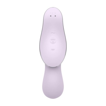 Вакуумный вибростимулятор с изгибом Satisfyer Curvy Trinity 2 сиреневый