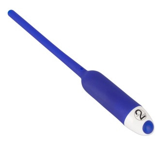 Вибратор уретральный полый внутри Dilator Hollow синий