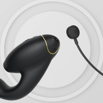 Вибратор с бесконтактной стимуляцией клитора Womanizer DUO 2 чёрный