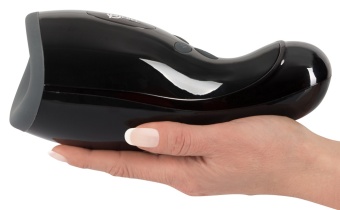 Мастурбатор с вибрацией, пульсацией и функцией подогрева Rebel