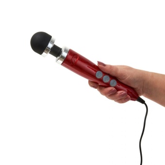 Жезловый вибромассажёр Doxy Number 3 Wand Massager красный