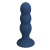 Синяя анальная пробка со смещенным центром тяжести - 16,5 см.