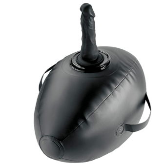 Фаллоимитатор на надувной подушке Pipedream Body Dock Inflatable Love Ball чёрный
