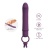 Сливовый вибратор с кольцом Cora - 15,5 см.