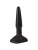 Чёрный анальный плаг на широком основании - 11,5 см. Чёрный анальный плаг на широком основании - 11,5 см.