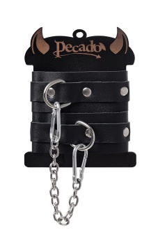 Черные мини-оковы со скруглёнными углами